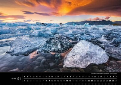 360° Island-Kalender 2022 - Januar