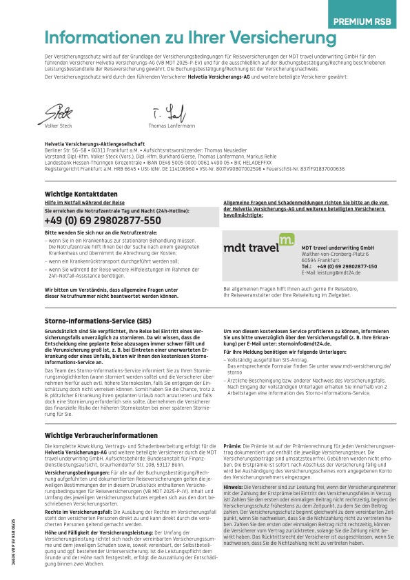 Vorschau PREMIUM Versicherung