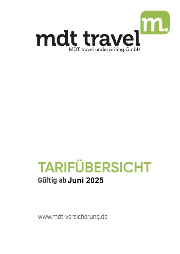 Vorschau Tarifübersicht MDT 2025