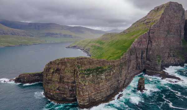 Ausblick auf Tindholmur